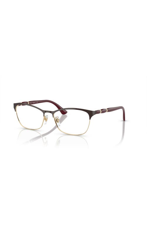Vogue Eyewear 52mm Cat Eye Optical Glasses In Red