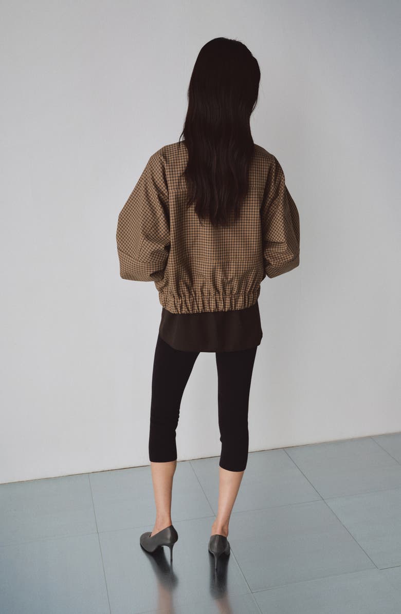 MANGO Josef Check Jacket, Alternate, color, Brown