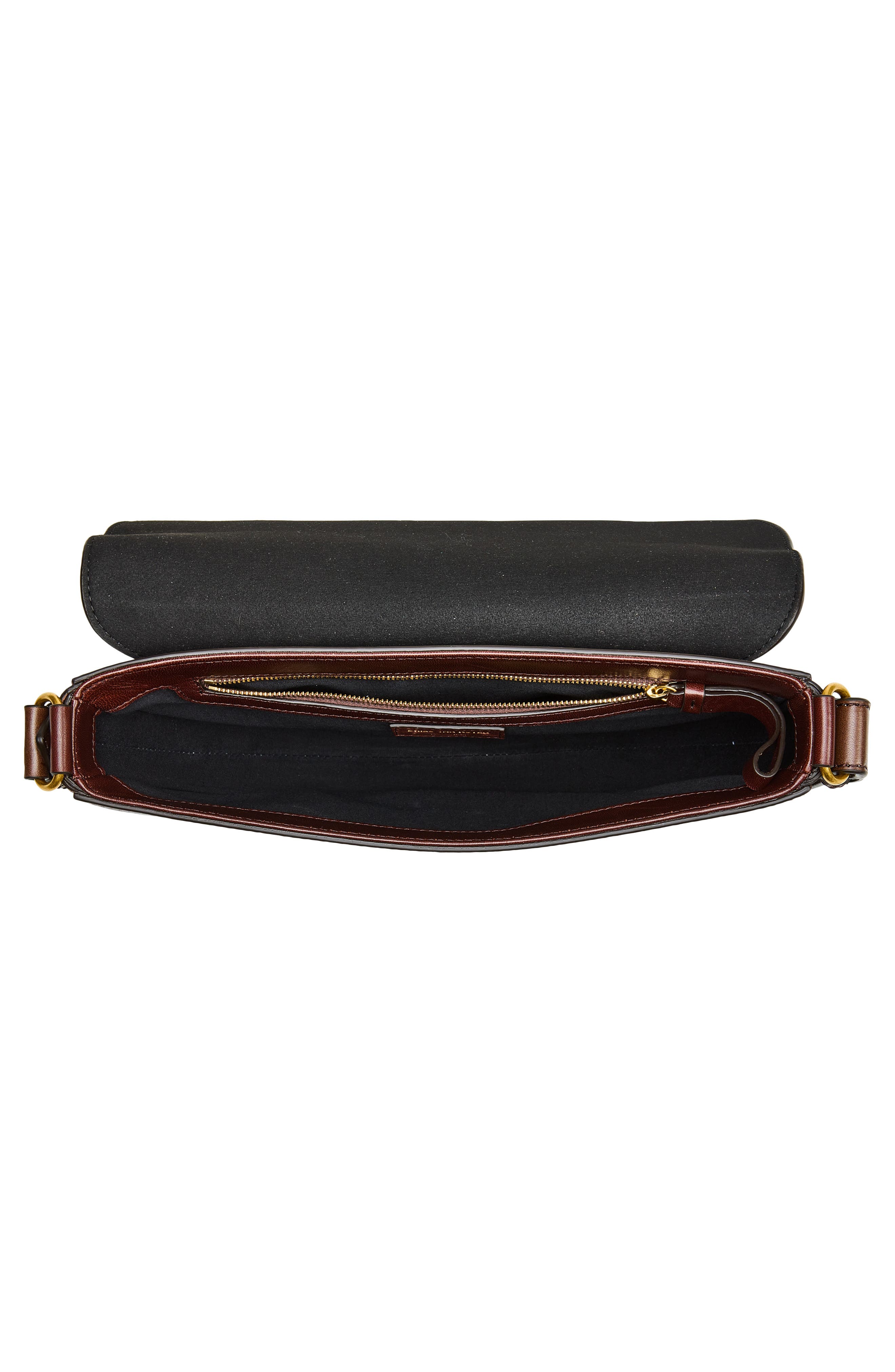 Genuine Calf Hair & Leather Crossbody Bag, Alternate, color, CHOCO 702