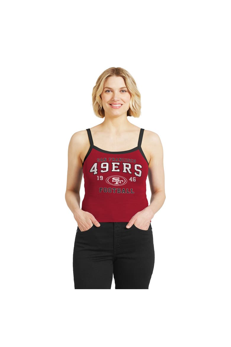 Women's WEAR by Erin Andrews  Scarlet San Francisco 49ers Colorblock Tank Top, Main, color, Scarlet