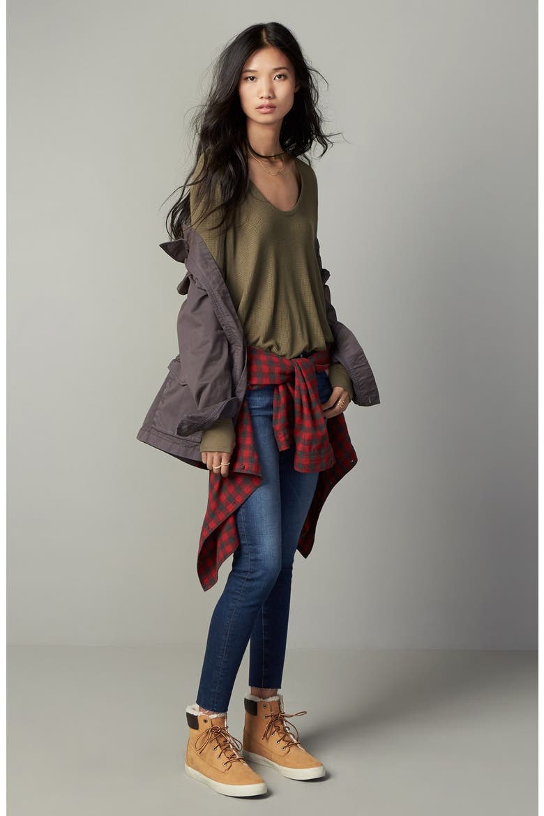 'Malibu' Thermal Top, Alternate, color, GREEN