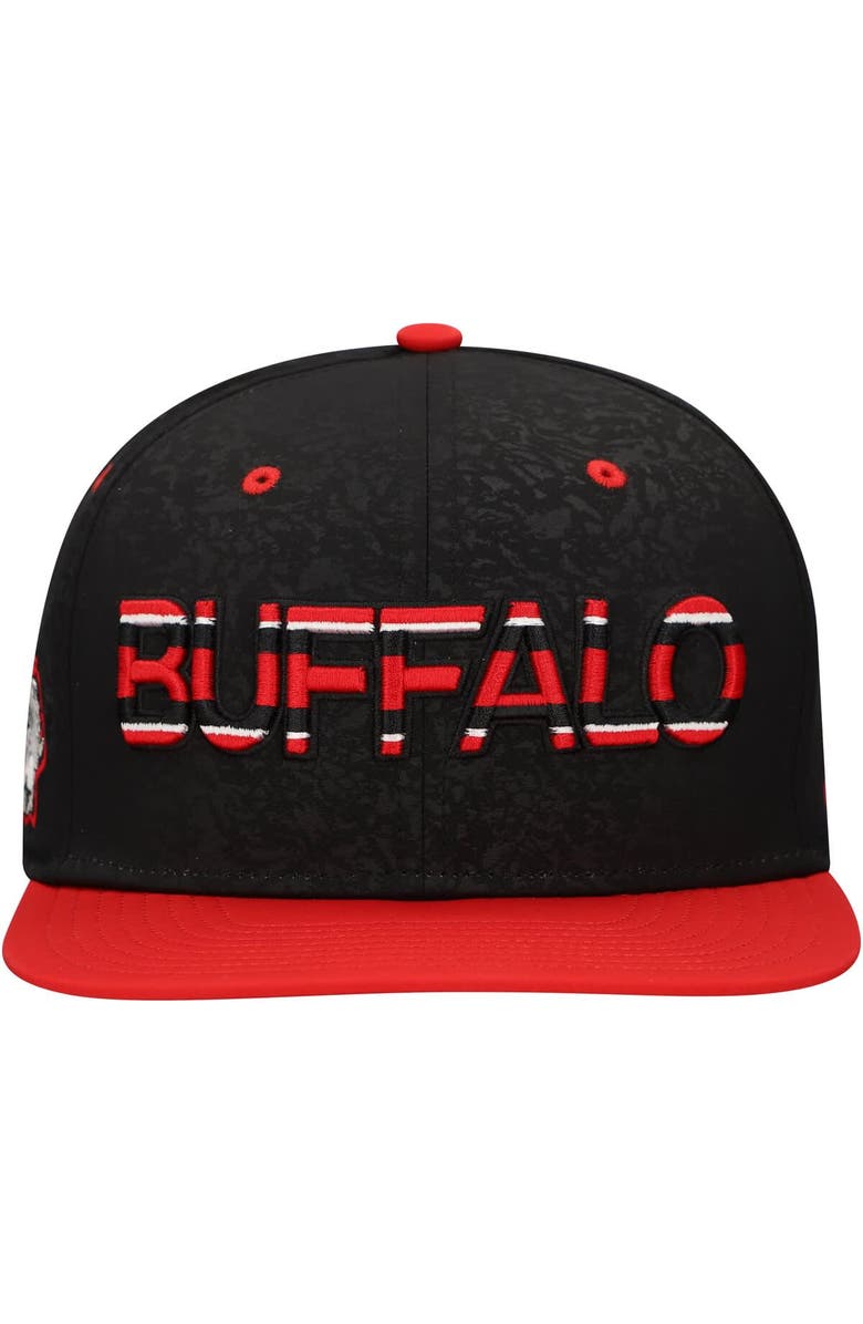FANATICS Men's Fanatics Black/Red Buffalo Sabres Alternate Logo Snapback Hat, Alternate, color,
