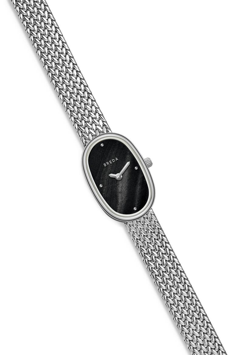 Jane Tethered Mesh Strap Watch, 18mm, Alternate, color, STAINLESS STEEL