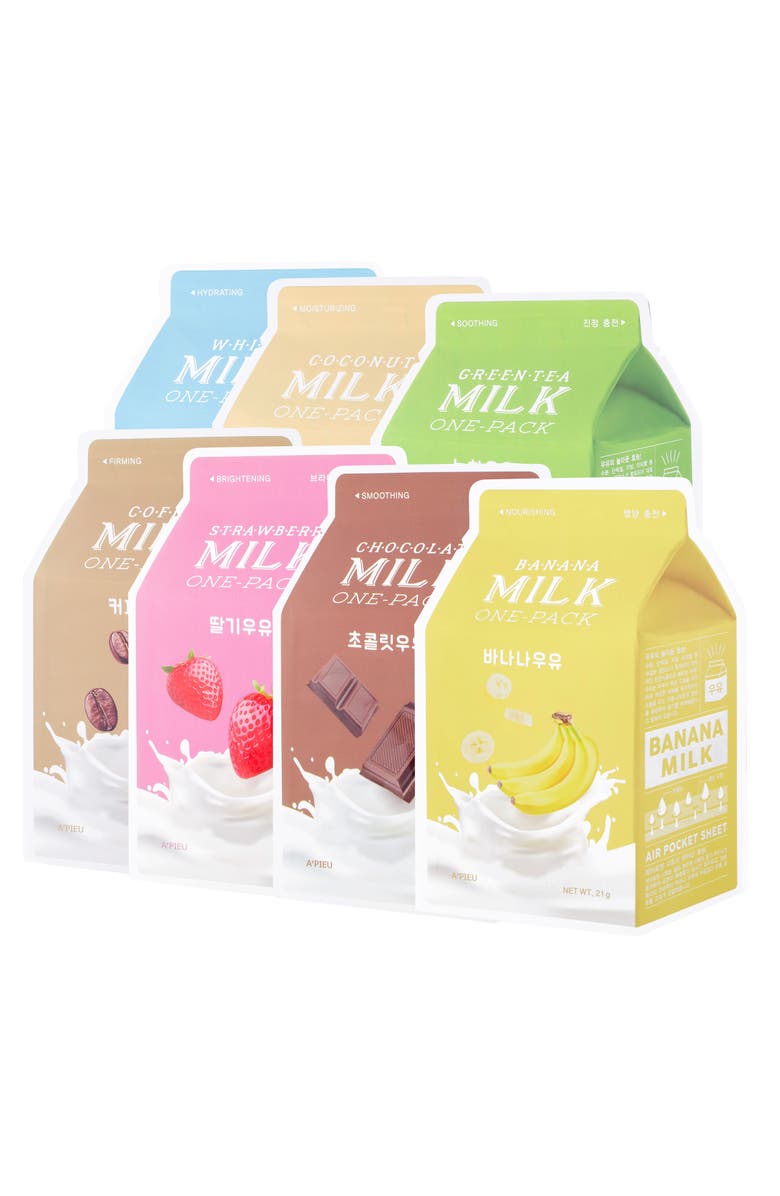 A’PIEU A'PIEU Milk Sheet Mask Set, Alternate, color,