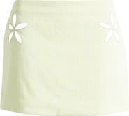 Mistress Rocks Floral Cutout Miniskirt