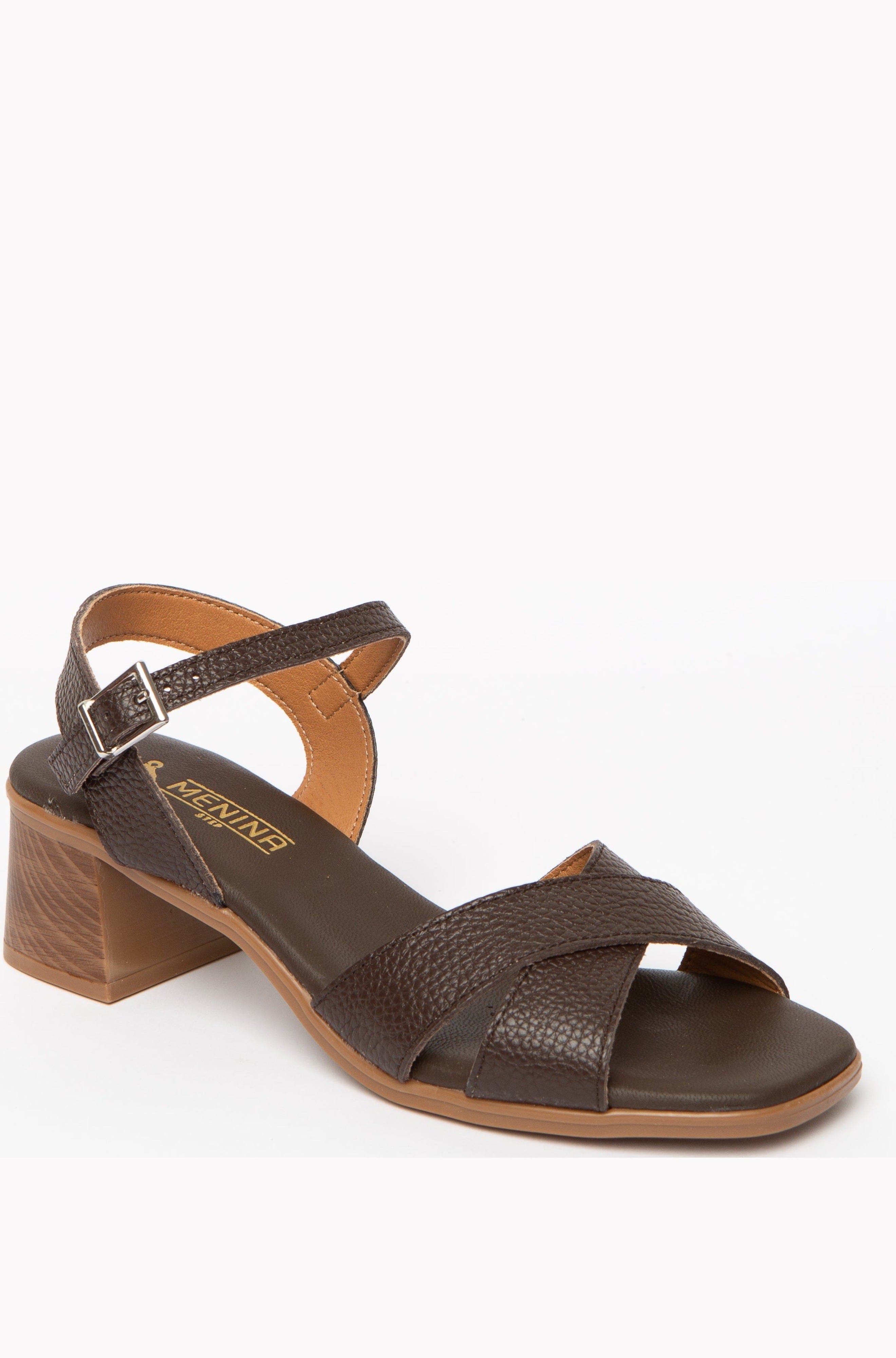 Menina Step Celia Heeled Sandal, Alternate, color, Chocolate