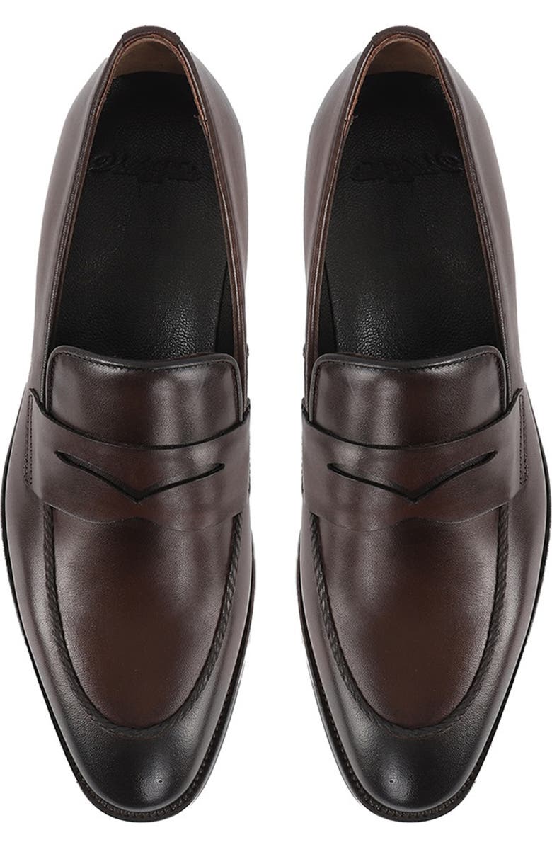 VELLAPAIS Bentonni Penny Loafer, Alternate, color, Dark Brown
