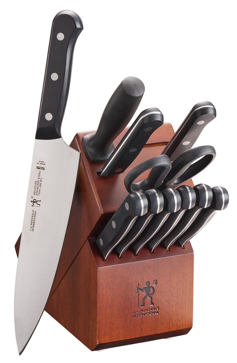 HENCKELS CUTLERY Solution 12-Piece Stainless Steel Knife Set, Alternate, color, 