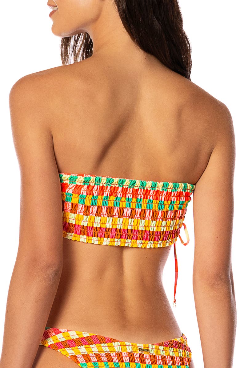 Maaji Golden Gambit Artemisa Reversible Bikini Top, Alternate, color, Red