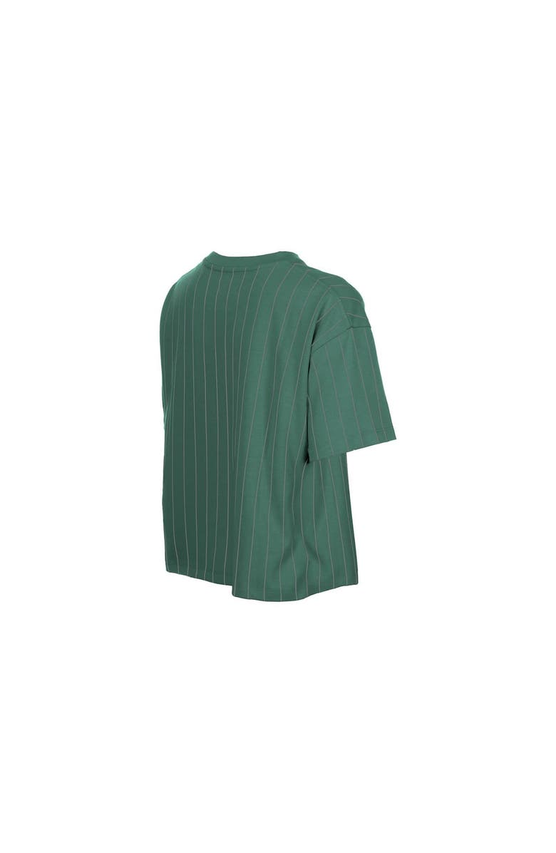 New Era Women's New Era  Green Boston Red Sox City Connect Throwback Meshback Pinstripe Boxy T-Shirt, Alternate, color, Green