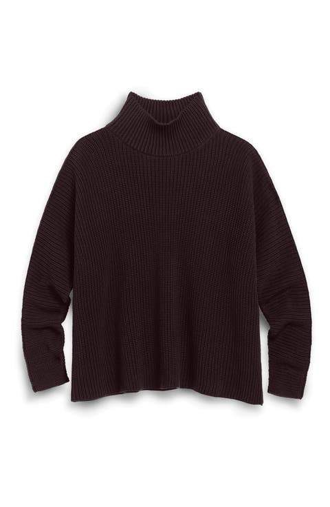 Montecito Ribbed Cotton Turtleneck Sweater