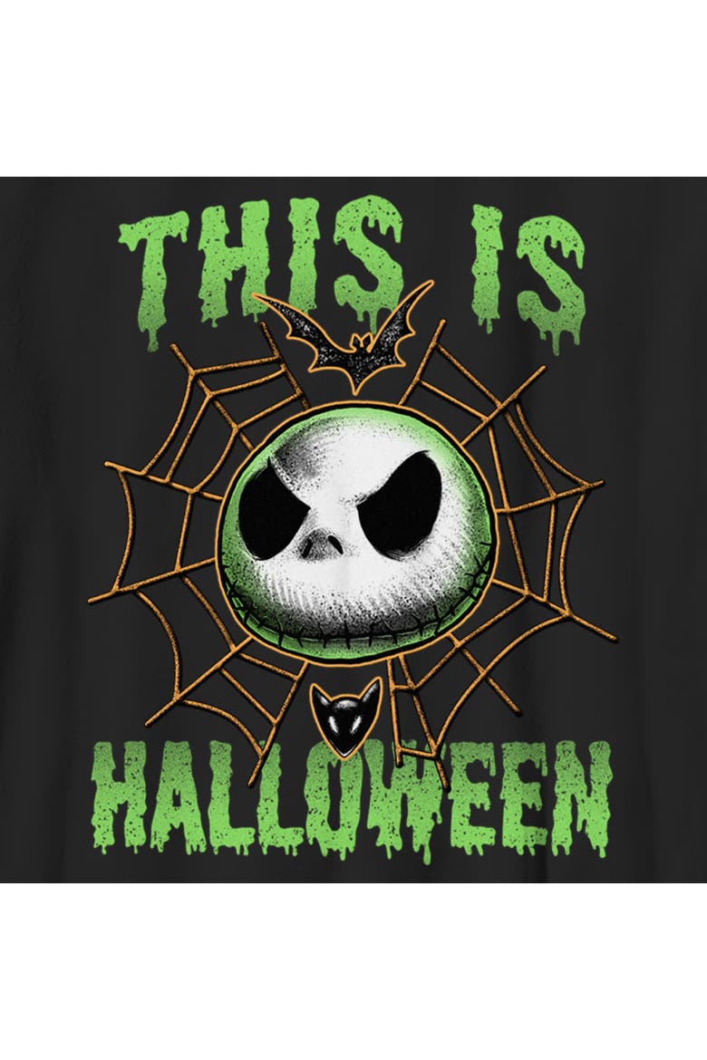 Boy's The Nightmare Before Christmas This Is Halloween Jack Face  Graphic T-Shirt, Alternate, color, Black