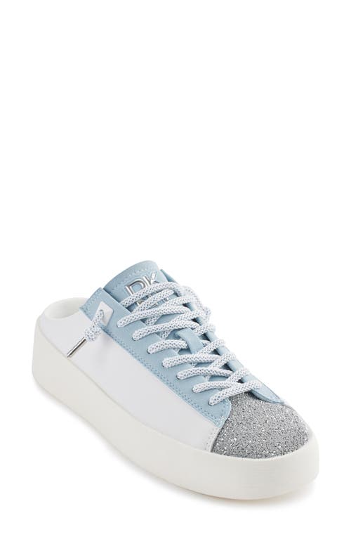 Dkny Garren Slip-on Sneaker In White/celeste