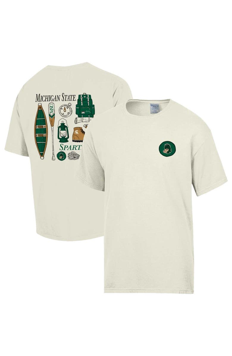 Comfort Wash Men's Comfort Wash Cream Michigan State Spartans Camping Trip T-Shirt, Main, color,
