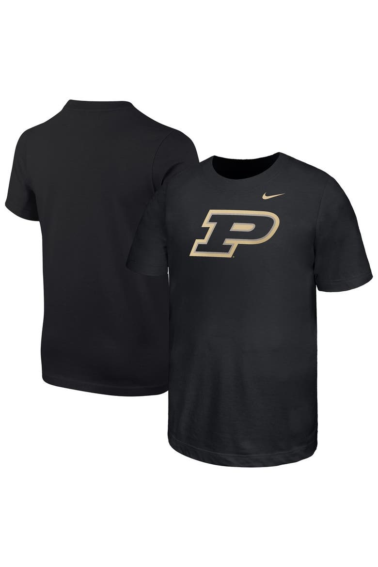 Youth Nike Black Purdue Boilermakers Logo T-Shirt, Main, color, Black