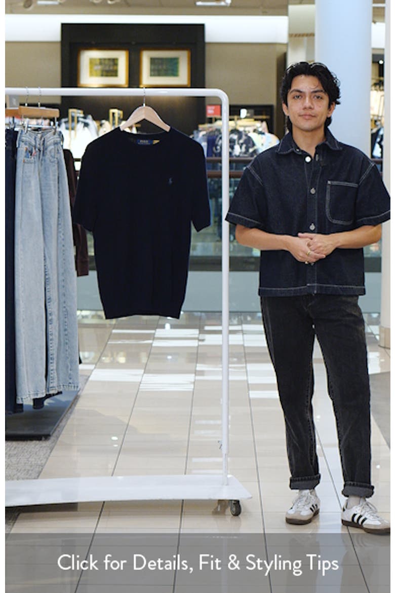 Ribbed Cotton Short Sleeve Sweater video