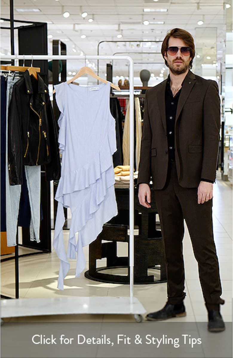 Isobel Asymmetric Ruffle Cotton & Linen Dress, sales video thumbnail