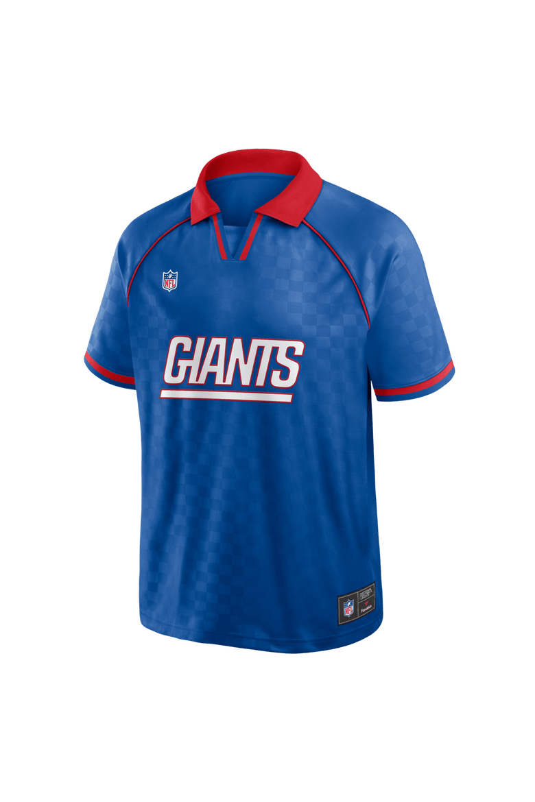 Men's Fanatics Royal/Red New York Giants Homerun Raglan V-Neck Polo, Alternate, color, Royal