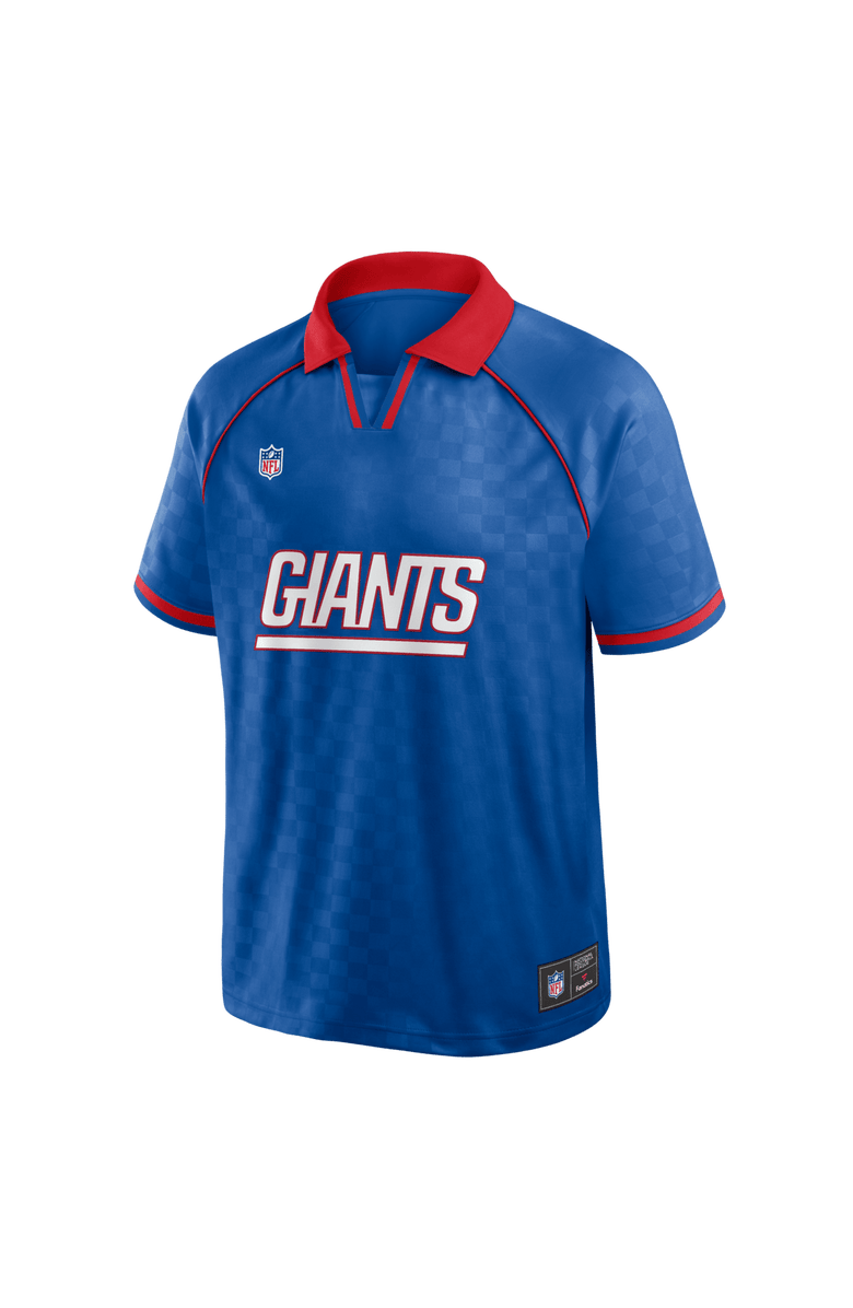 FANATICS Men's Fanatics Royal/Red New York Giants Homerun Raglan V-Neck Polo, Alternate, color, Royal