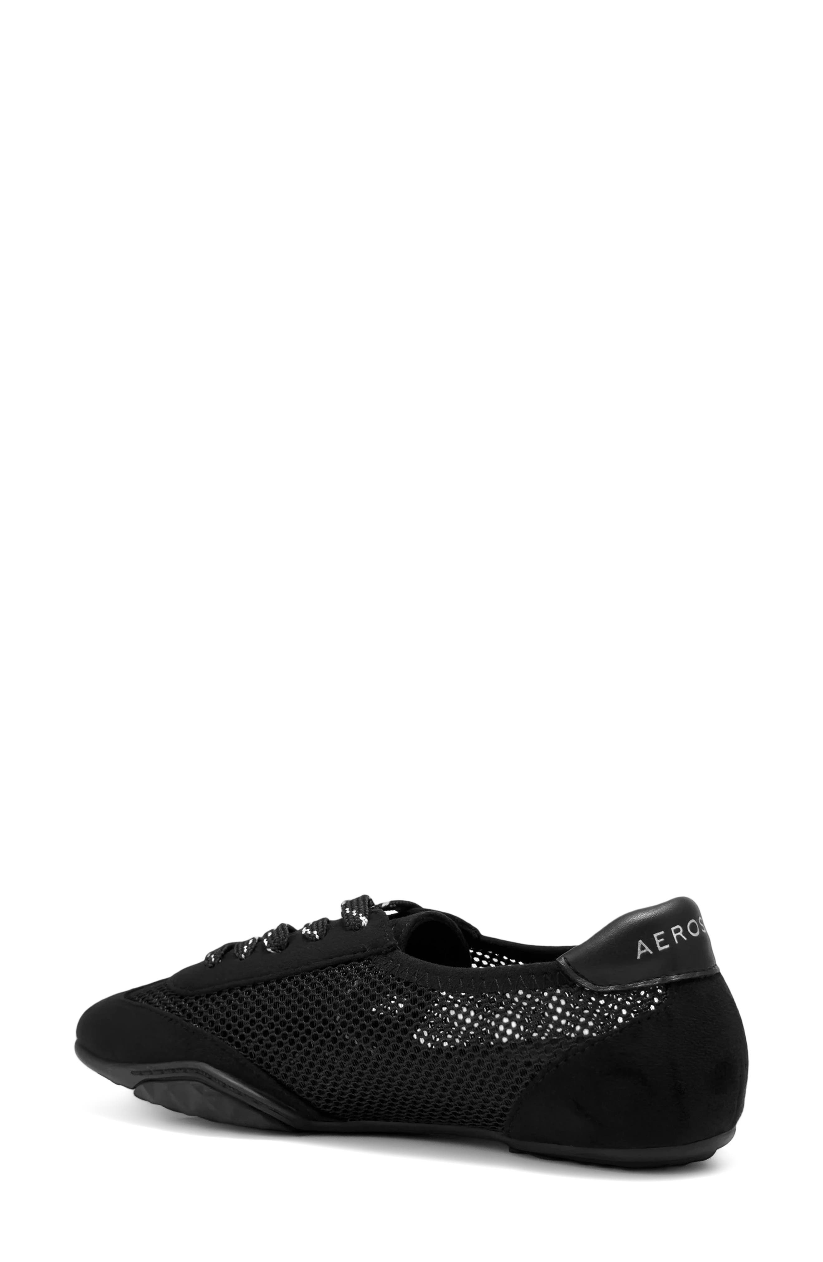 Opal Mesh Lace-Up Sneaker, Alternate, color, BLACK