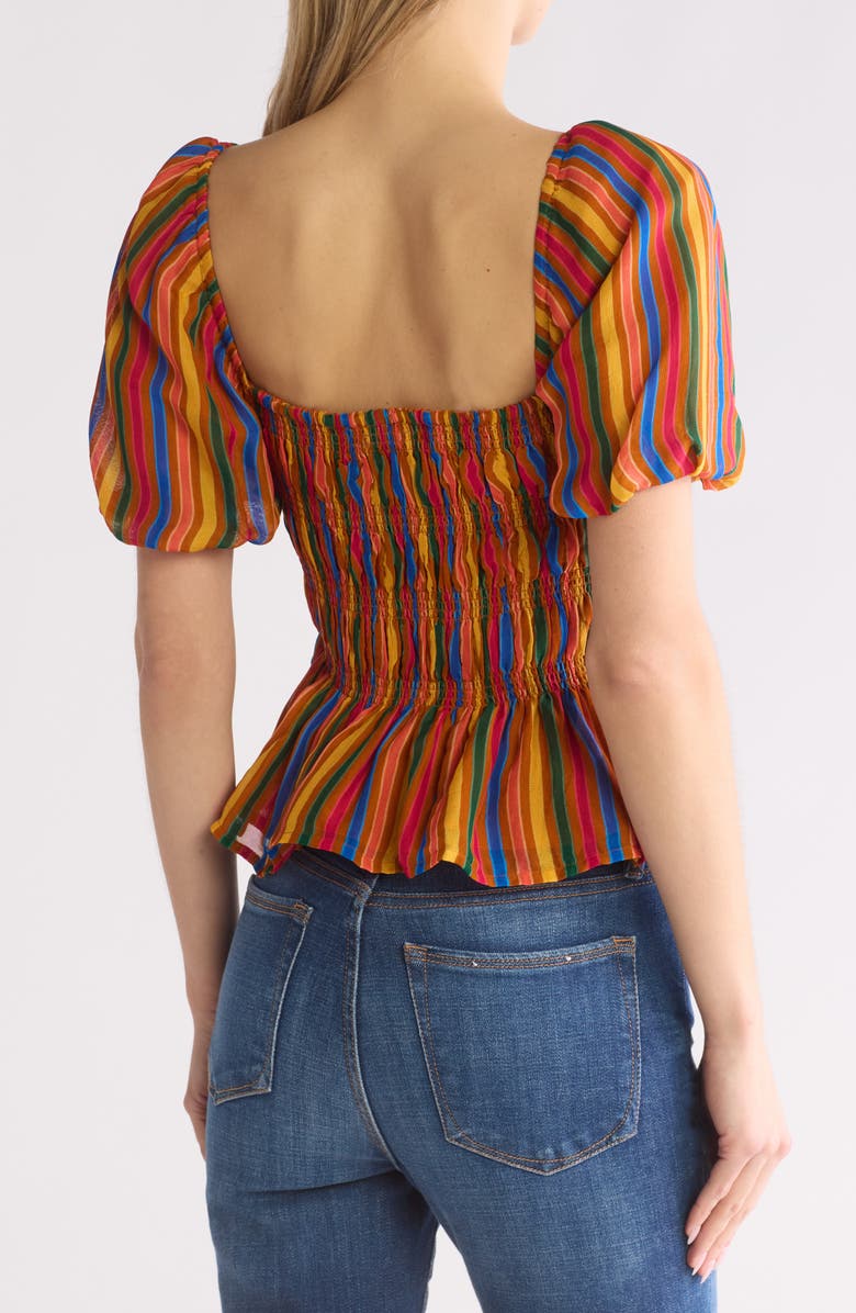 MOTHER The Hey Now Stripe Top, Alternate, color,