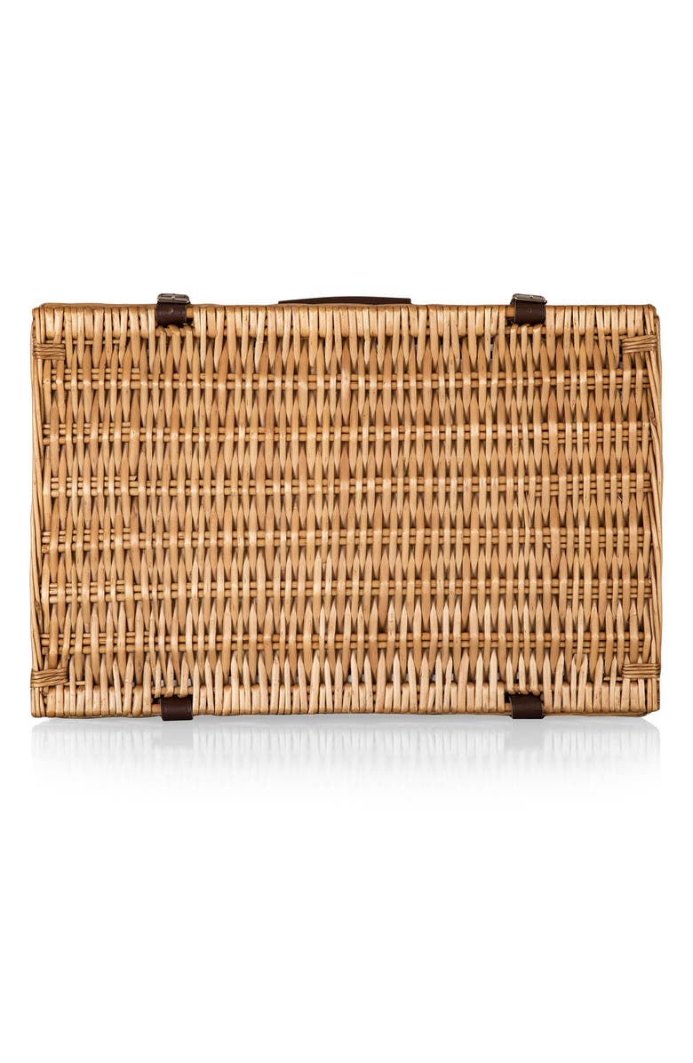 Picnic Time Belmont Picnic Basket, Alternate, color, Navy Blue/White Stripe