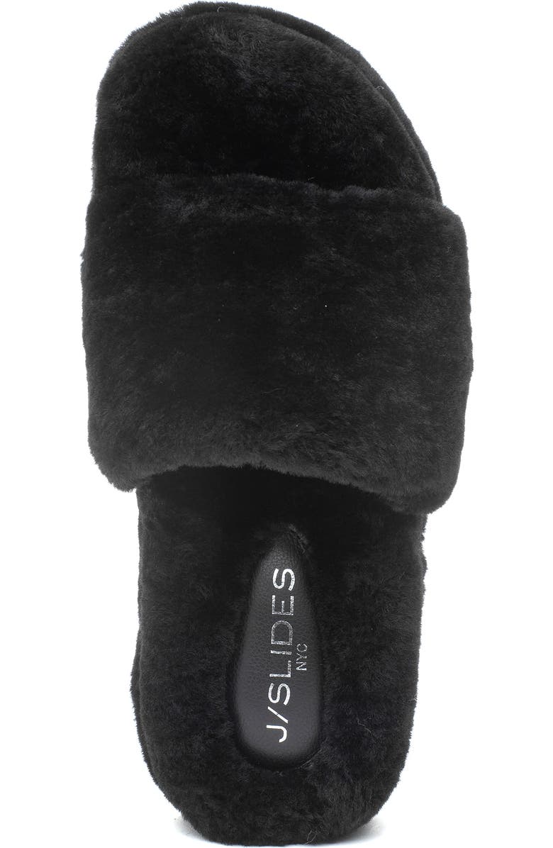 JSlides Bryce Genuine Shearling Platform Slipper, Alternate, color,