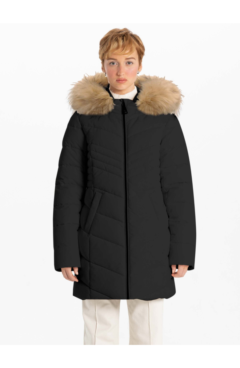 Point Zero CHEVRON CHIC PARKA, Main, color, 