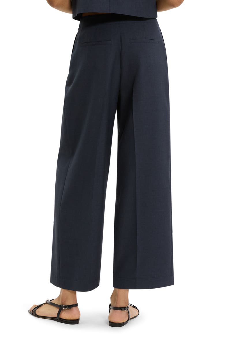 Pleated High Waist Wide Leg Pants, Alternate, color, NOCTURNE NAVY