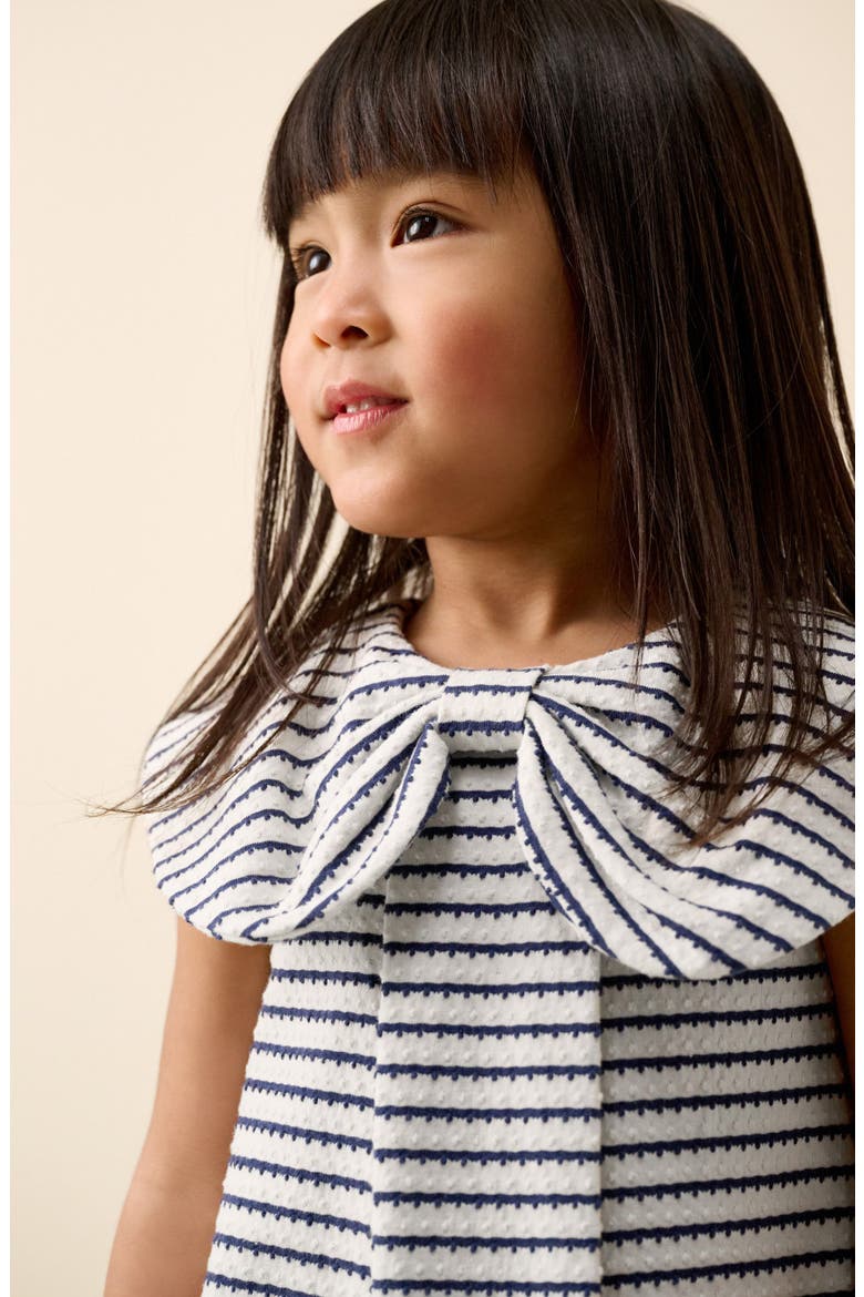 Kids' Stripe Frill Collar Dress, Alternate, color, MULTI