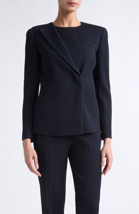 Asymmetric Virgin Wool Jacket