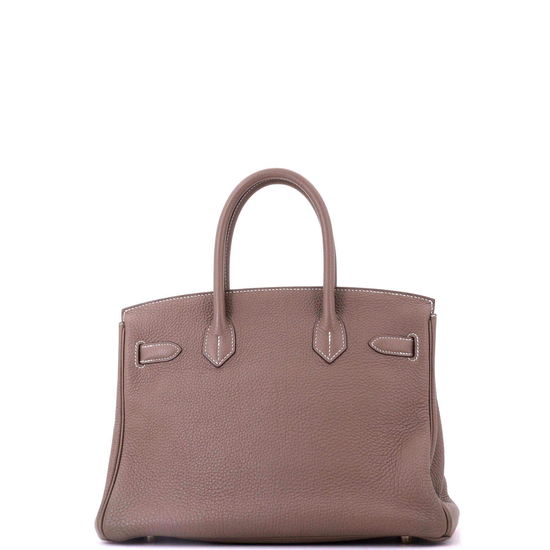 Pre-Owned Hermes Birkin Handbag Grey Togo with Gold Hardware 30, Alternate, color, Etoupe