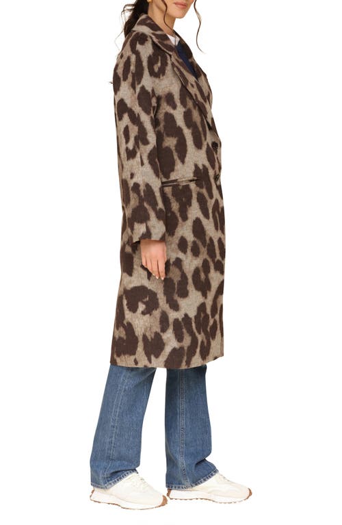 AVEC LES FILLES AVEC LES FILLES LEOPARD PRINT WALKER COAT