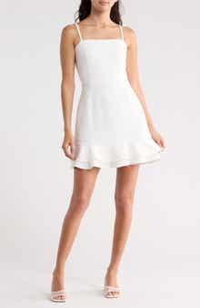 French Connection Whisper Double Frill A-Line Dress