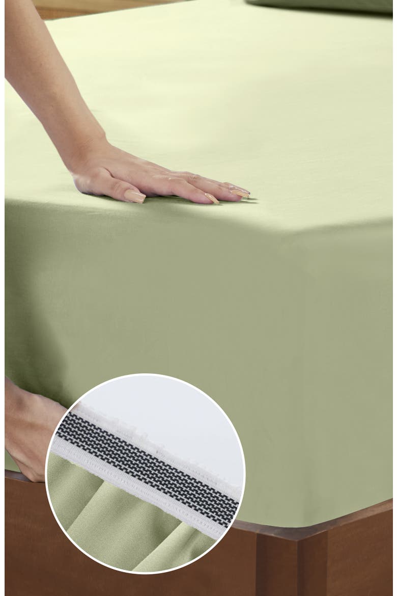 Grand Indulgence 1000 Thread Count 100% Cotton Sateen Sheet Set, Alternate, color, Pale Green