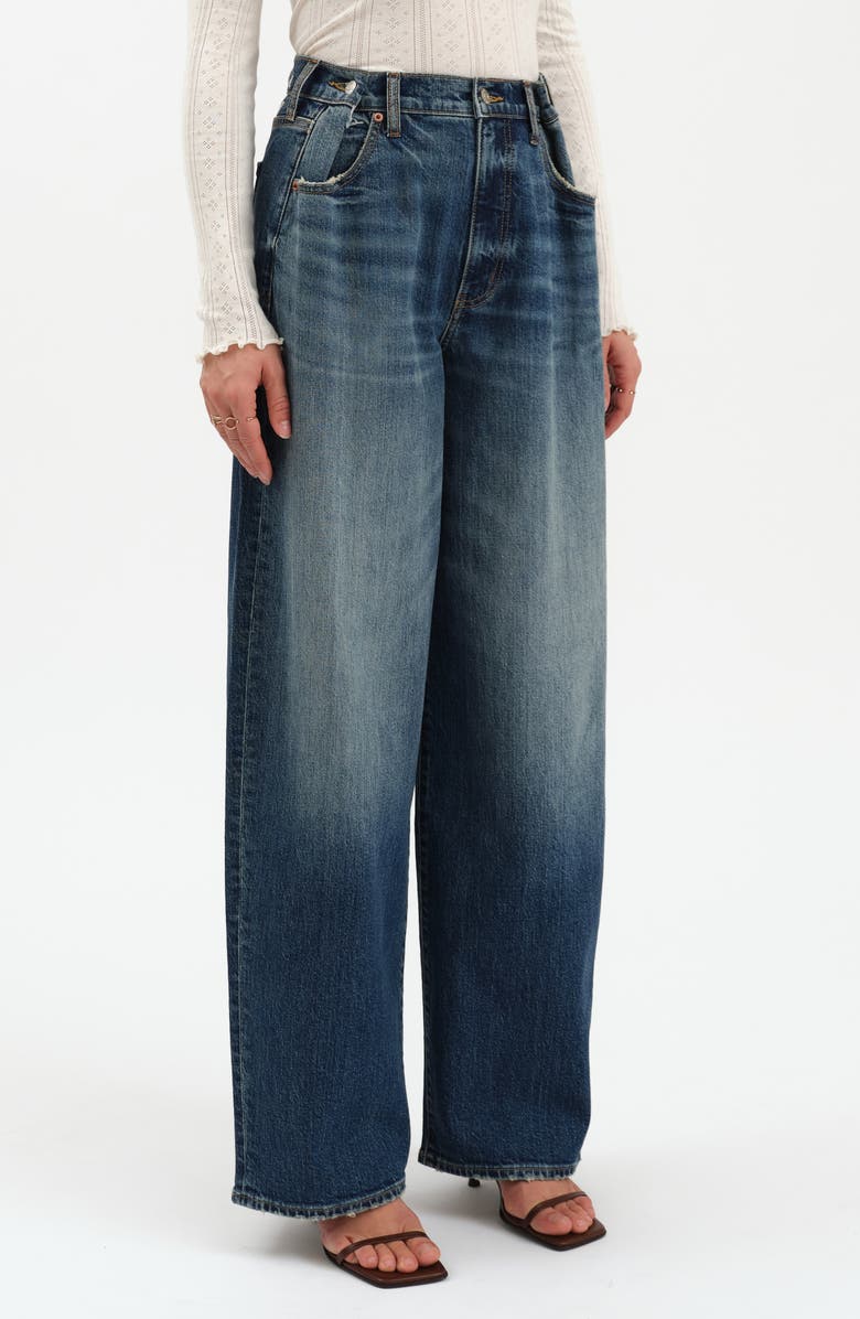 DAZE Highland High Waist Wide Leg Jeans, Alternate, color, Authentic