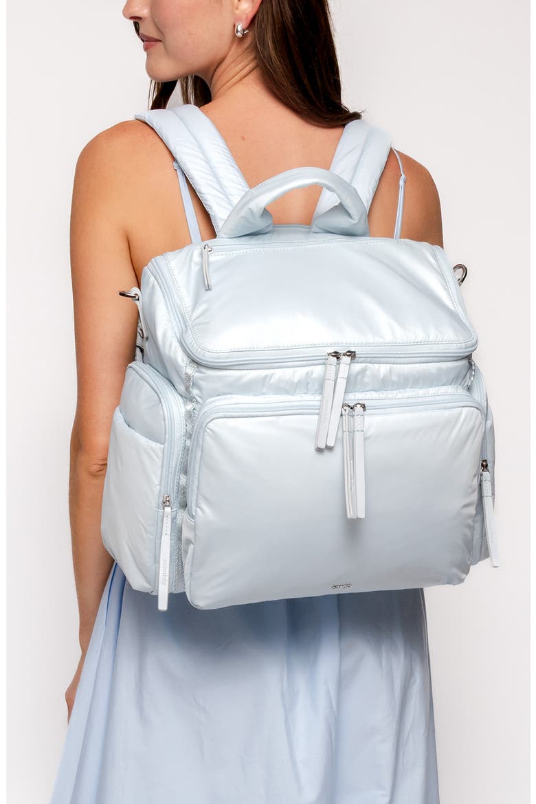 Large Baby Bag Diaper Bag, Alternate, color, BABY BLUE - LIGHT PASTEL BLUE