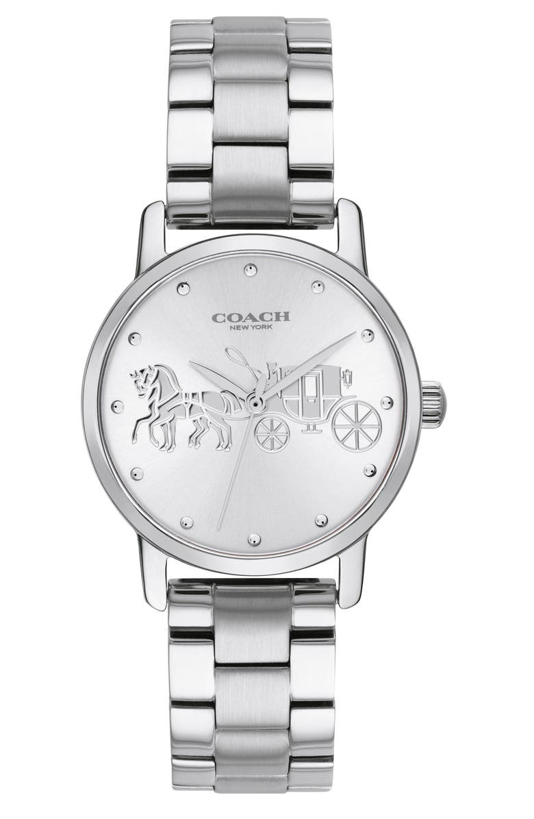 COACH Grand Bracelet Watch, 28mm, Main, color,
