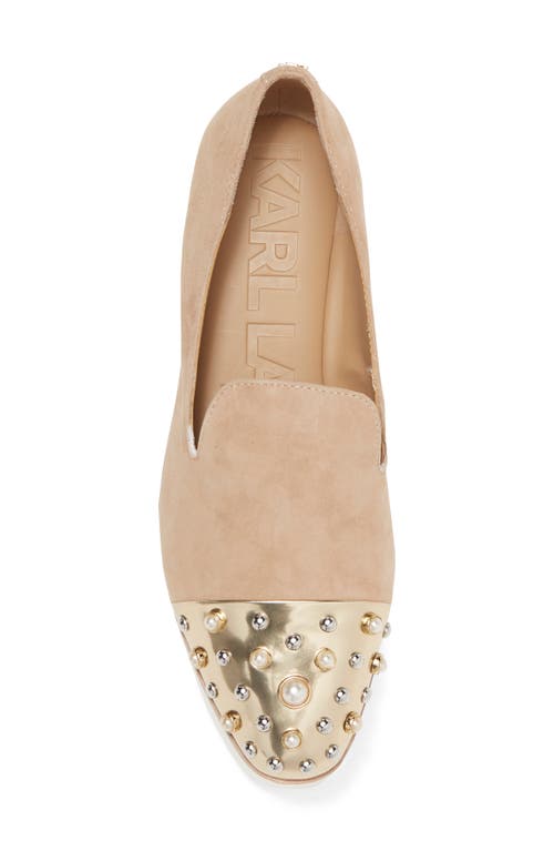 Karl Lagerfeld Paris Brinlee Platform Loafer In Latte/chmp
