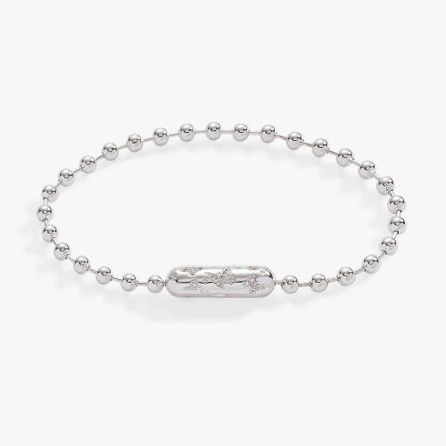 Alex And Ani Ball Chain Barrel Closure Bracelet With Butterflies In Silver