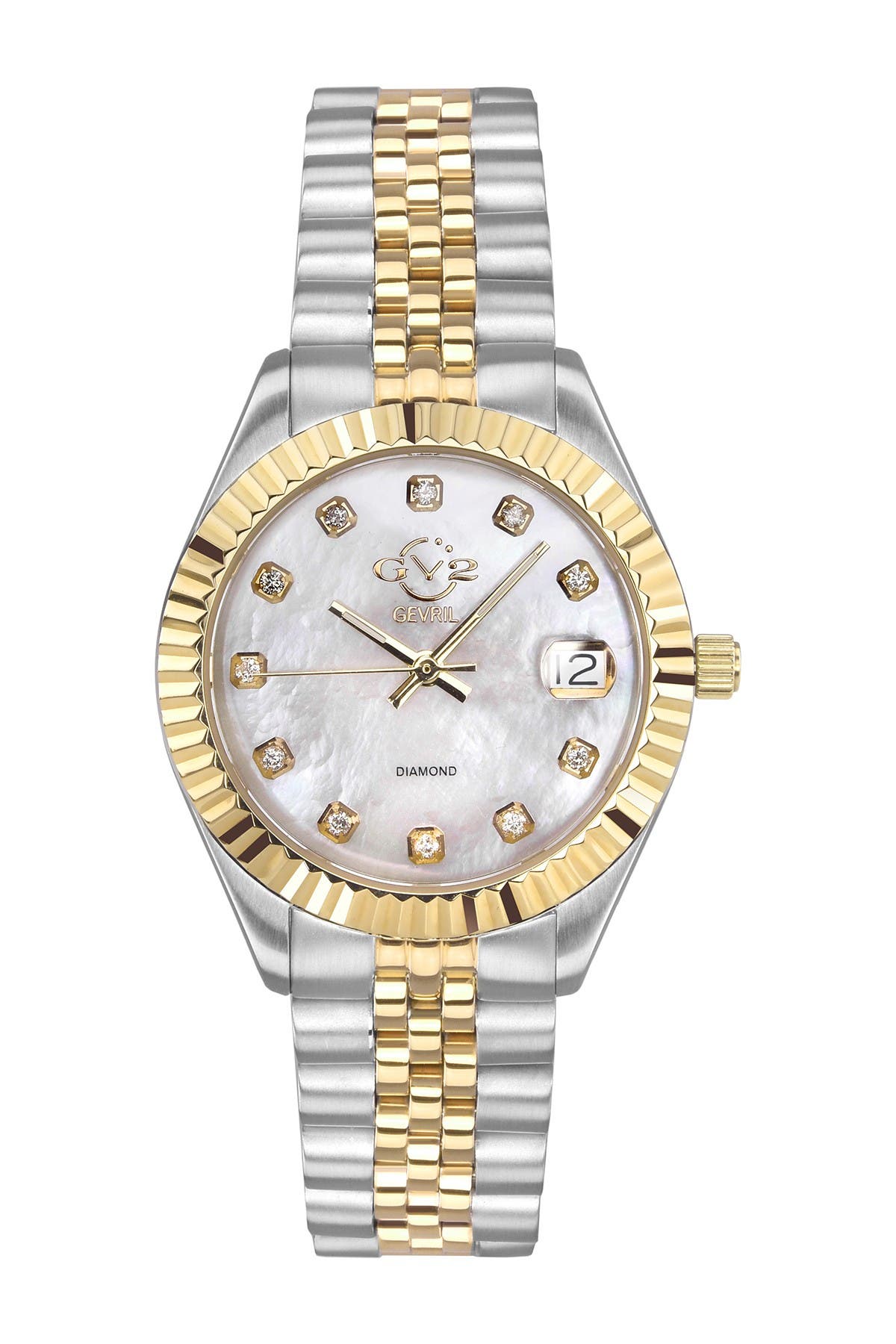 GV2 Women's Naples Swiss Diamond Watch, 34mm - 0.146 ctw