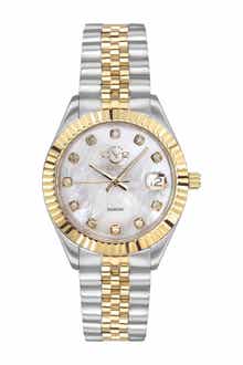 GV2 Women's Naples Swiss Diamond Watch, 34mm - 0.146 ctw