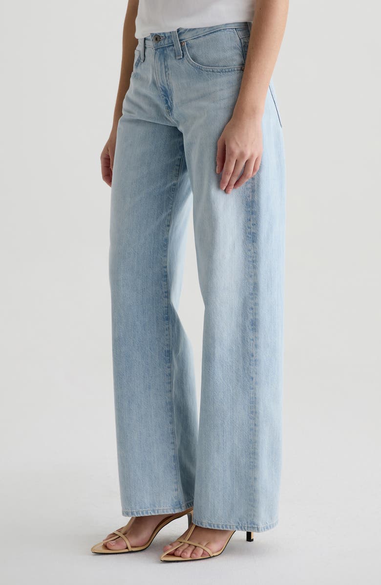 AG Adria Low Rise Wide Leg Jeans, Alternate, color, Sunfaded