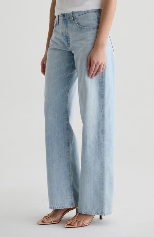 Ag Adria Low Rise Wide Leg Jeans In Sunfaded In Blue