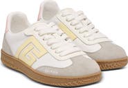 Balmain Swan trainers in calfskin and nylon