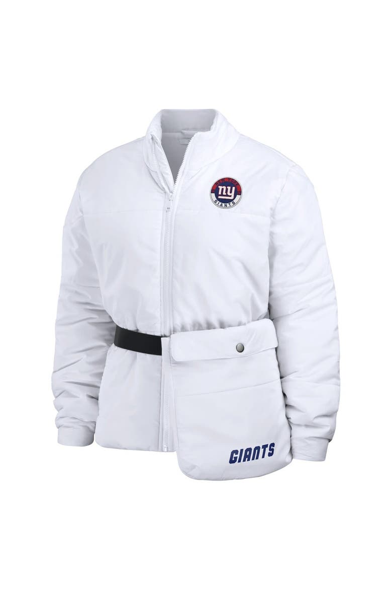 Women's WEAR by Erin Andrews  White New York Giants Packaway Full-Zip Puffer Jacket, Alternate, color, White