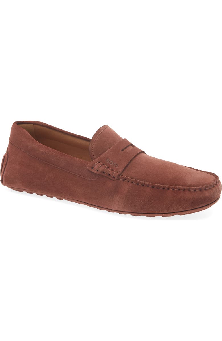 BOSS Noel Penny Loafer, Main, color, Rust/ Copper