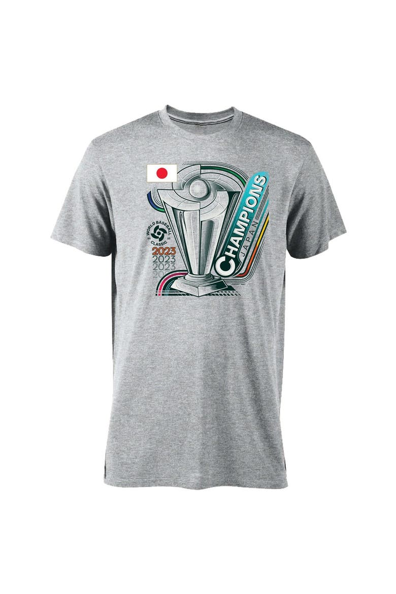 Men's LEGENDS Gray Japan Baseball 2023 World Baseball Classic Champions Tri-Blend T-Shirt, Alternate, color, Gray