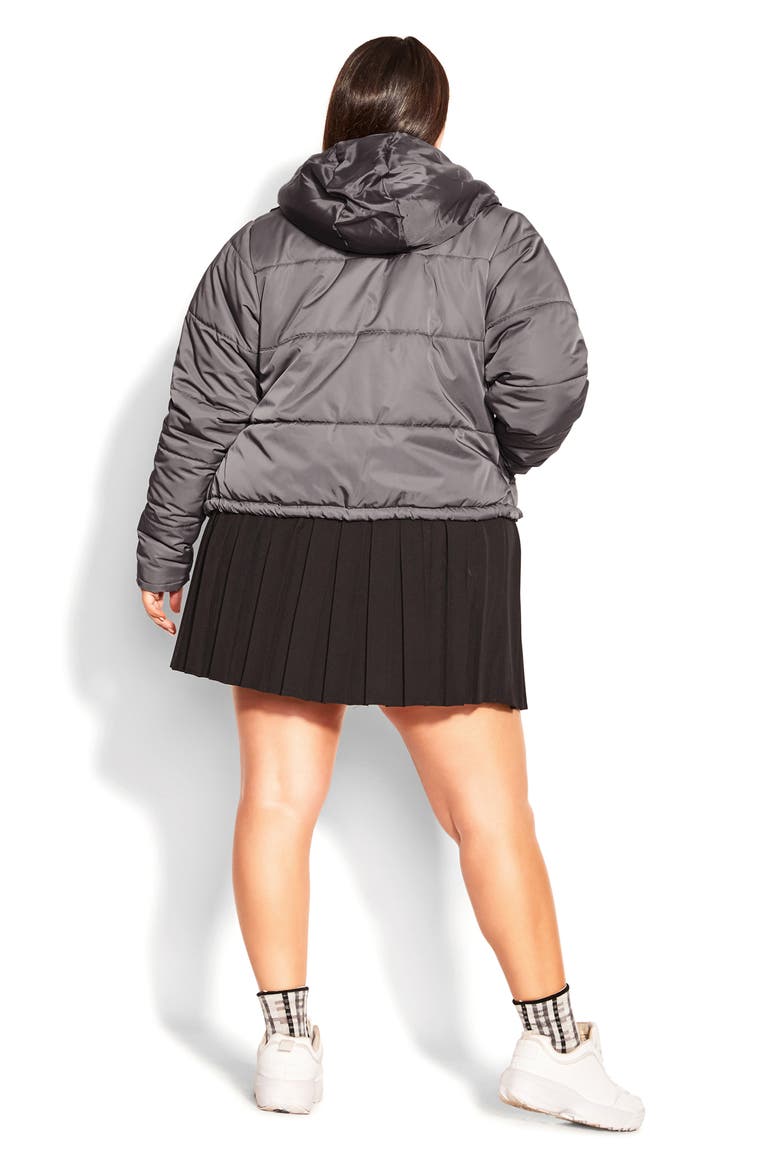 Kate Hooded Puffer Jacket, Alternate, color, PLATINUM