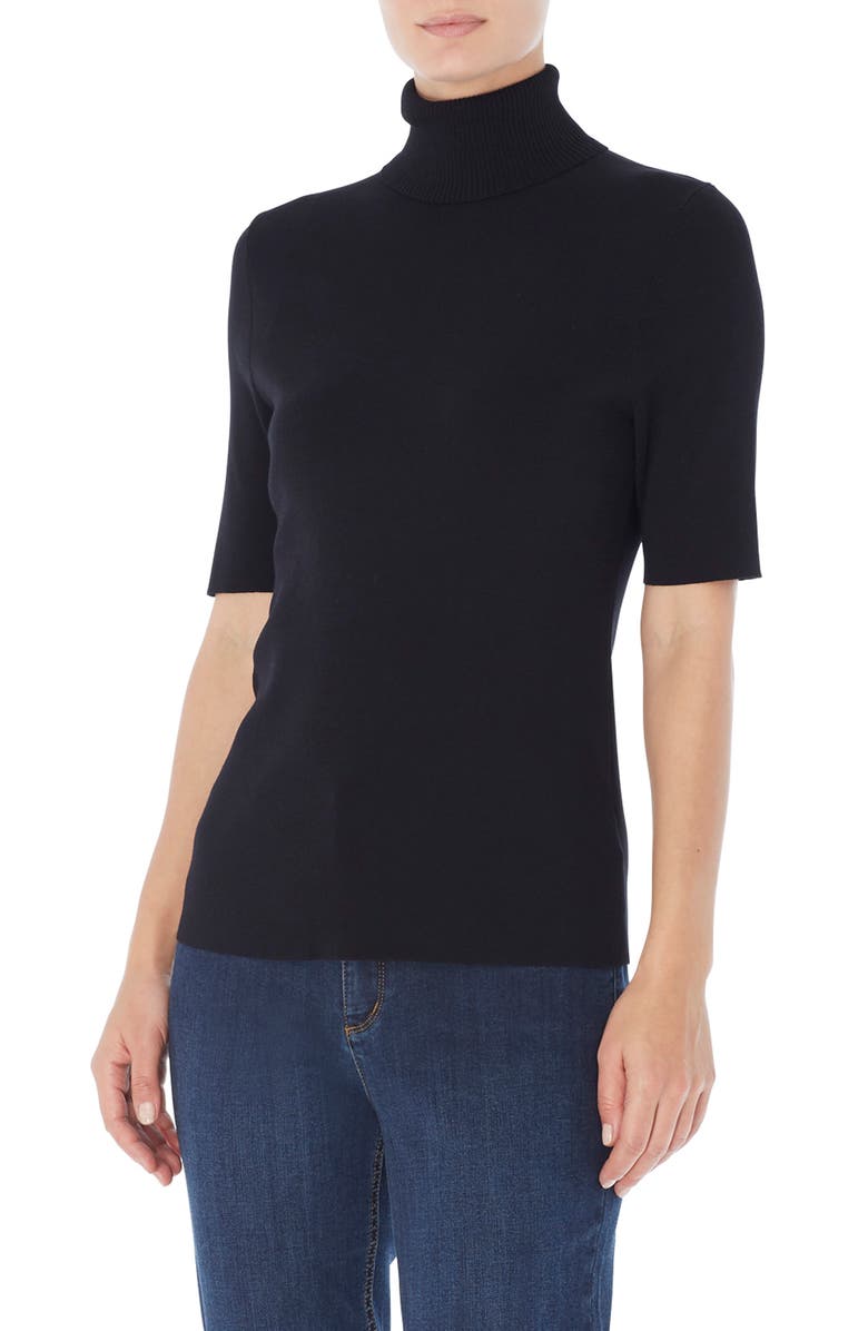 Jones New York Elbow Sleeve Turtleneck, Alternate, color,